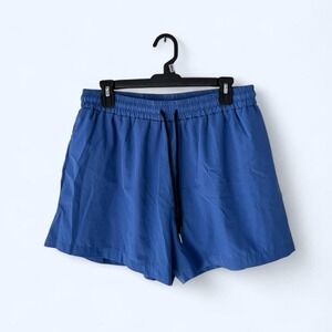 Coofandy Men's Blue Elastic Waist Drawstring Athletic Shorts Size‎ M